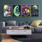 4 Pack Diamond Painting Kits for Adults DIY 5D Jack&Sally Halloween Diamond Art Paint with Round Diamonds Full Drill Nightmare Gem Art Painting Kit